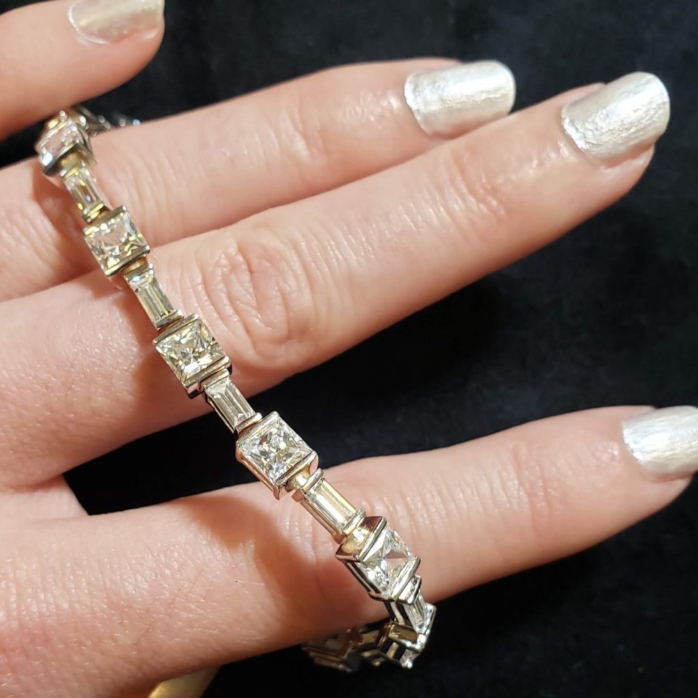 Sterling Vintage QVC Tennis Bracelet Diamonique